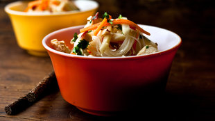 Image for Rice Noodles With Stir-Fried Chicken, Turnips and Carrots