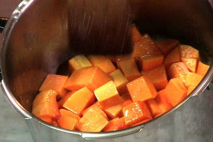 Pressure Cooker Squash With Honey and Lemongrass