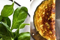 Spinach and Garlic Omelet