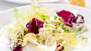 Image for Deviled Crab Meat and Chicory Salad With Egg Dressing