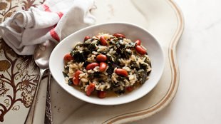 Image for Risotto With Kale and Red Beans