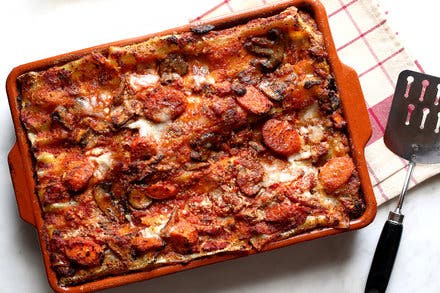 Lasagna With Roasted Eggplant, Mushrooms and Carrots