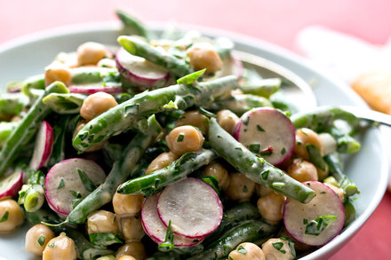 Image for Warm Chickpea and Green Bean Salad With Aioli