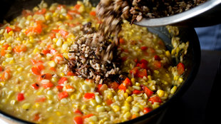 Image for Wild Rice and Arborio Risotto With Corn and Red Pepper