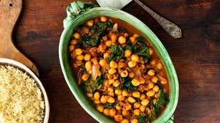 Image for Couscous With Chickpeas, Spinach and Mint