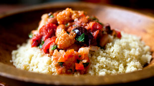 Image for Couscous With Tomatoes, Cauliflower, Red Peppers and Olives