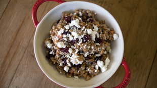 Image for Wheatberry Salad With Dried Cranberries and Goat Cheese