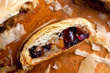 Image for Apple Pear Strudel With Dried Fruit and Almonds