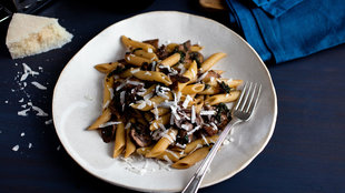 Image for Penne With Mushroom Ragout and Spinach