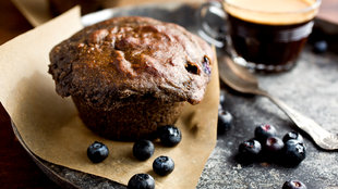 Image for Gluten-Free Buckwheat, Poppy Seed and Blueberry Muffins