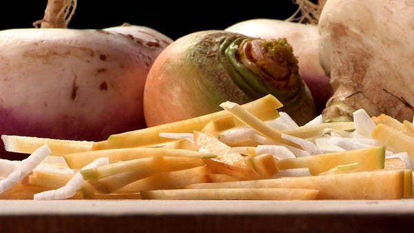 Turnip and Cabbage Slaw With Yogurt Dressing