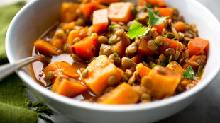 Image for Spicy Lentil and Sweet Potato Stew With Chipotles