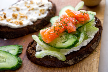 Image for Creamy Goat Cheese and Cucumber Sandwich