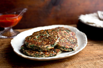 Image for Beet Green, Rice and Ricotta Blinis