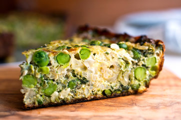 Image for Frittata With Brown Rice, Peas and Pea Shoots