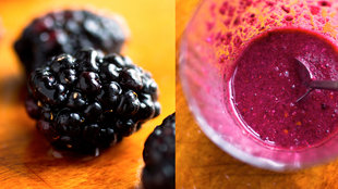 Image for Blackberry Lime Smoothie With Chia Seeds and Cashews