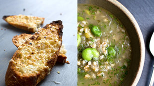 Image for Barley and Spring Onion Soup With Fava Beans