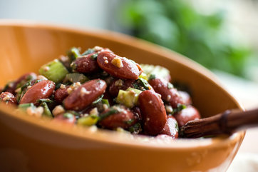 Image for Red Bean Salad With Walnuts and Fresh Herbs