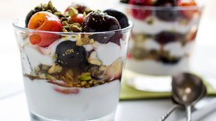 Image for Yogurt Parfaits With Cherries and Pistachios