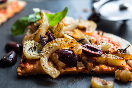 Image for Grilled Pizza With Grilled Fennel and Parmesan