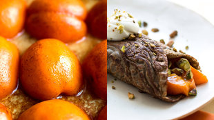 Image for Buckwheat Crepes With Roasted Apricots