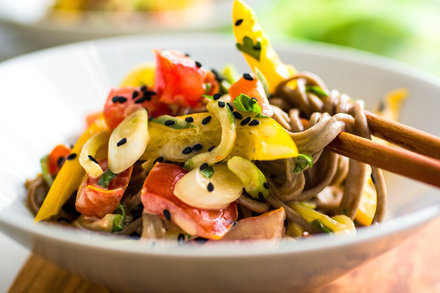 Image for Cold Sesame Noodles With Sweet Peppers