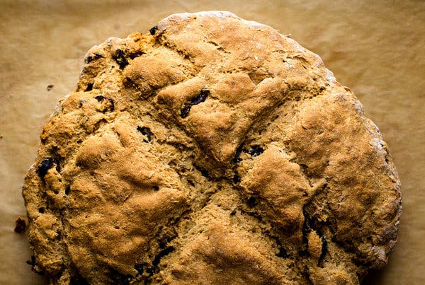 Soda Bread With Walnuts and Raisins