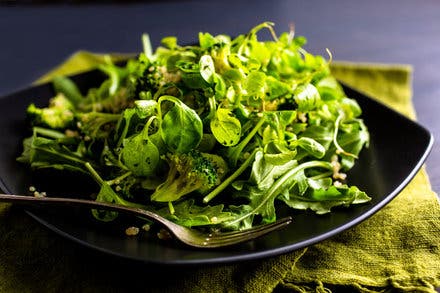 Broccoli, Quinoa and Purslane Salad