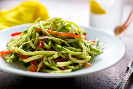 Image for Broccoli Stem and Red Pepper Slaw