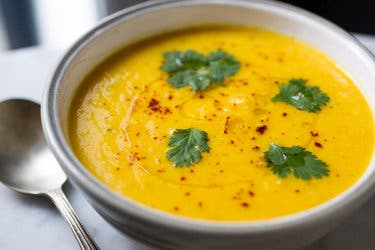 Lemony Carrot and Cauliflower Soup