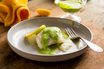 Image for Cod Fillets With Cilantro Yogurt Sauce