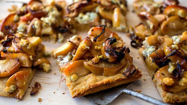 Roasted Apple, Shallot and Blue Cheese Tart