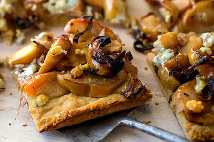 Image for Roasted Apple, Shallot and Blue Cheese Tart