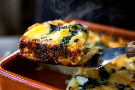 Potato and Sorrel Gratin