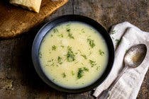 Cabbage and Parmesan Soup With Barley