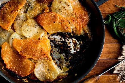 Meat and Potato Skillet Gratin