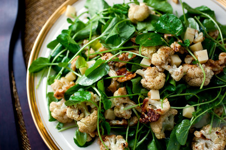 Image for Roasted Cauliflower Salad With Watercress, Walnuts and Gruyère