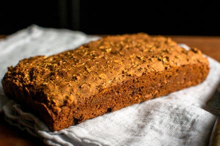 Brown Soda Bread Loaf With Caraway Seeds and Rye