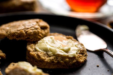 Whole-Wheat Buttermilk Scones With Raisins and Oatmeal