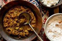 Simple Lamb Curry With Carrot Raita