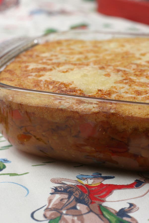 Vegetarian Chili With Corn Bread Topping