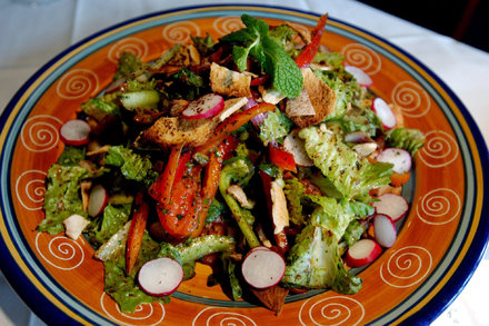 Image for Fattoush (Lebanese Tomato and Pita Salad)