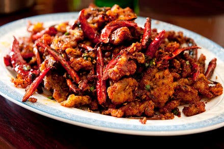 Crispy Lamb With Cumin, Scallions and Red Chiles