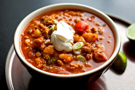 Image for Turkey and Hominy Chili With Smoky Chipotle