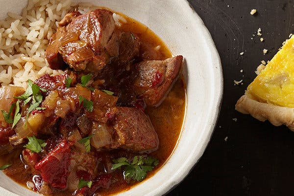 Peruvian Pork Stew With Chiles, Lime and Apples