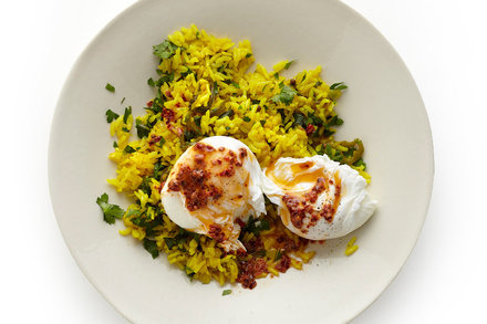Image for Rice With Poached Eggs