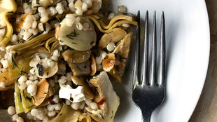 Image for Fregola With Artichokes, Feta, Toasted Almonds and Herbs