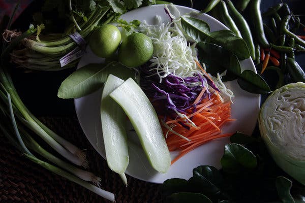 Ginger, Cucumber, Carrot and Cabbage Slaw