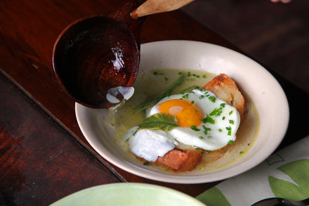 Image for Provençal Garlic Soup With Poached Egg