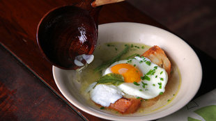 Image for Provençal Garlic Soup With Poached Egg